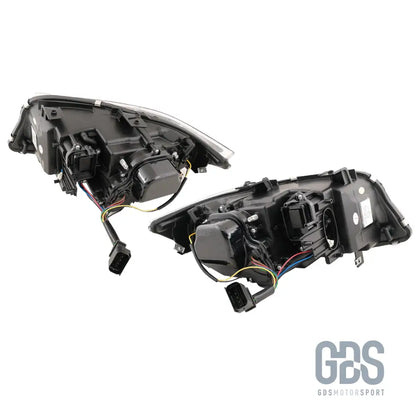 Phares angel eyes led 3d blanc bmw serie 3 e90 e91 phase 1 h7 ou xénon