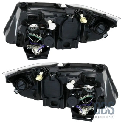Phares avant bi-xénon angel eyes led pour bmw série 3 f30 / f31 phase 1 sans afs