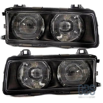 Phares avant bmw e36 h1/h1 type oem phase 1