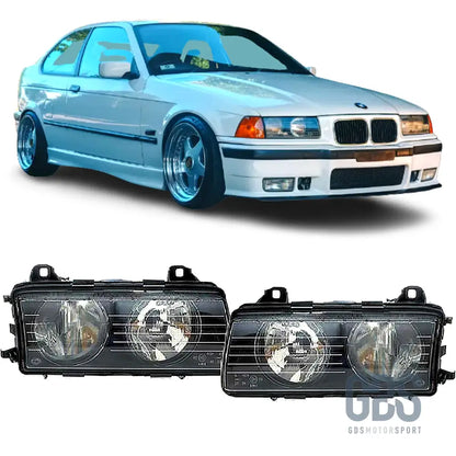 Phares avant bmw e36 h7/h7 type oem phase 2