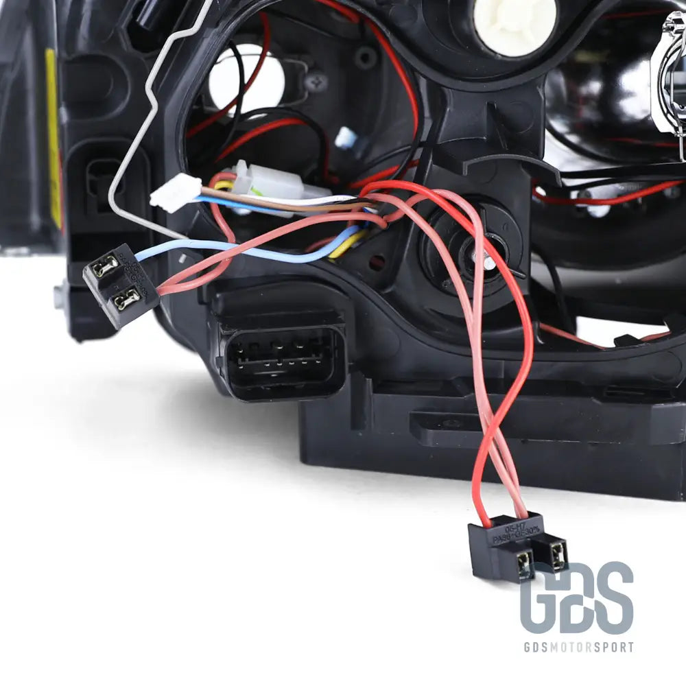 Phares avant fond noir type origine h7/h7 pour bmw série 1 e87 e81 e82 e88 — phase et 2