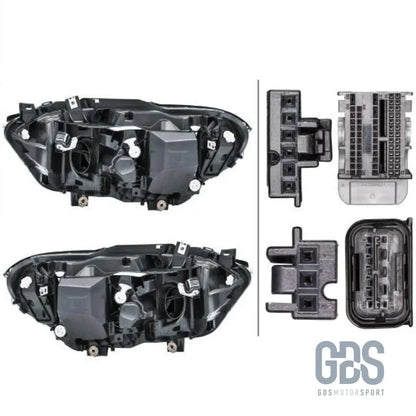 Phares avant full led angel eyes bmw série 1 f20 f21 phase 2 lci