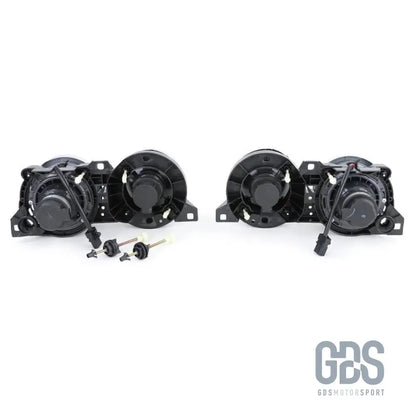 Phares avant h1/h1 verres noirs pour bmw e30 (1982-1994)