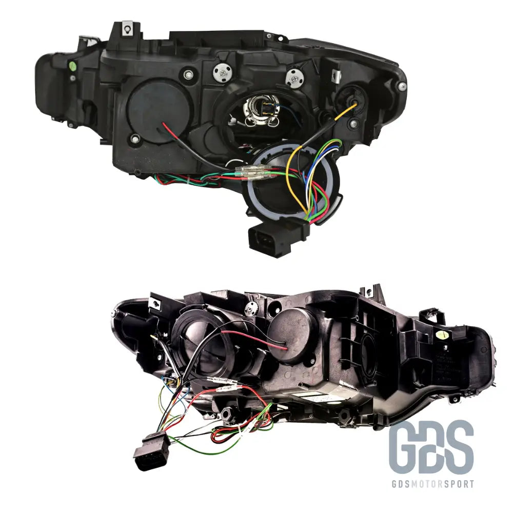 Phares avant h7/h7 angel eyes 3d led pour bmw série 3 f30 / f31 phase 1