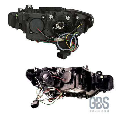 Phares avant h7/h7 angel eyes 3d led pour bmw série 3 f30 / f31 phase 1