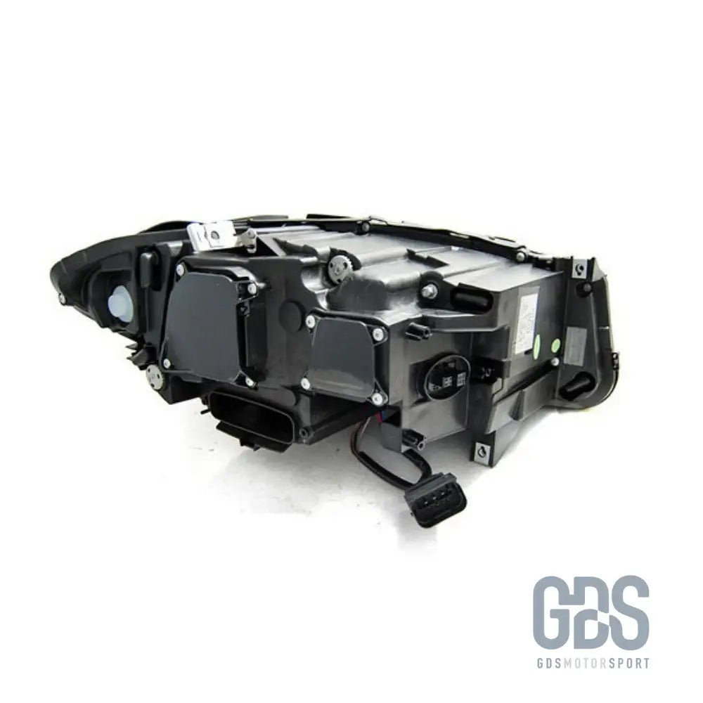 Phares avant xénon angel eyes 3d led fond noir pour bmw série 5 f10 / f11 phase 2 lci