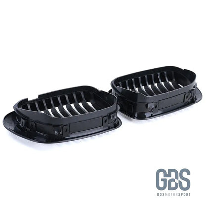 2 Grilles de calandre NOIR MATE BMW serie 3 E46 PH1 1999 a 2003 COUPE / CABRIOLET - Calandres - GDS Motorsport