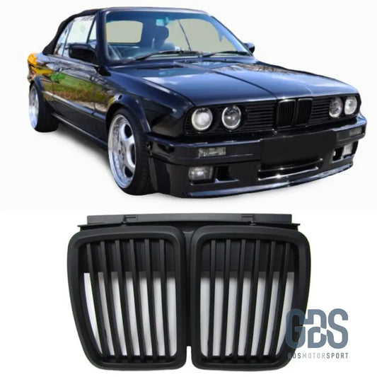 Calandre noir mate pour BMW E30 de 1982 a 1994 - Pare Choc - GDS Motorsport
