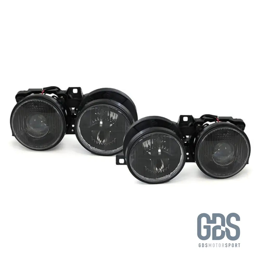 Phares avant H1/H1 verres noirs pour BMW E30 de 1982 a 1994 - Pare Choc - GDS Motorsport