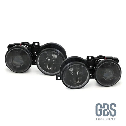 Phares avant H1/H1 verres noirs pour BMW E30 de 1982 a 1994 - Pare Choc - GDS Motorsport