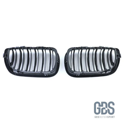 2 Grilles de calandre Double Lame NOIR BRILLANT BMW serie 3 E46 PH2 2001 a 2005 BERLINE / TOURING - Calandres - GDS Motorsport