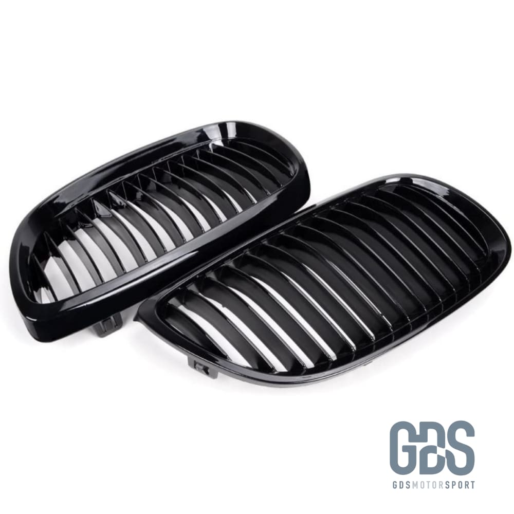 Grilles de calandre noir brillant pour BMW serie 3 E92 E93 phase 1 06 - 09 - Calandres GDS Motorsport