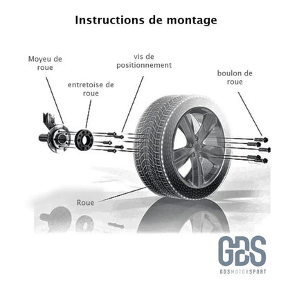 Kit 2 Cales élargisseurs de voie EIBACH pour BMW E90 E91 5x120 Double boulonnerie - elargisseurs - GDS Motorsport