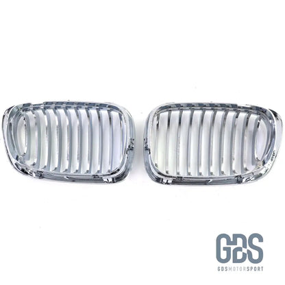 2 Grilles de calandre CHROME BMW serie 3 E46 PH1 1999 a 2003 COUPE / CABRIOLET - Calandres - GDS Motorsport