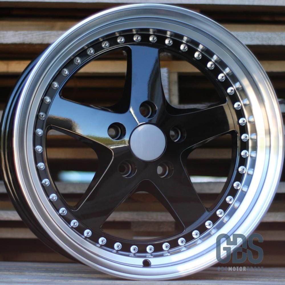 4 jantes Look Old School Noir polished BMW R18’’ X 8.5’’ ET30 9.5 ET35 - Jantes et pneus - GDS Motorsport