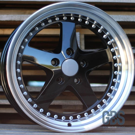 4 jantes Look Old School Noir polished BMW R18’’ X 8.5’’ ET30 9.5 ET35 - Jantes et pneus - GDS Motorsport