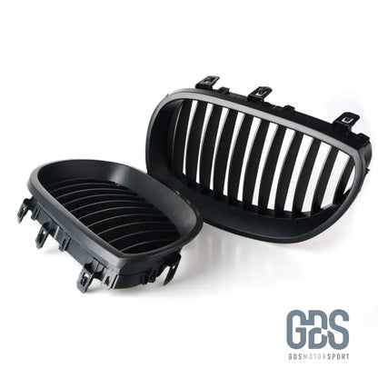 2 Grilles de calandre NOIR Mate BMW serie 5 E60 E61 2003 a 2010 - Calandres - GDS Motorsport