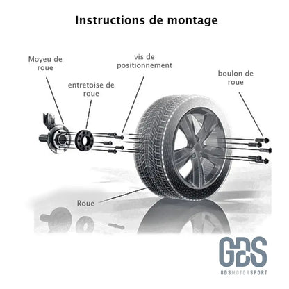 kit 2 Cales élargisseurs de voie EIBACH pour BMW F10 F11 5x120 Double boulonnerie - elargisseurs - GDS Motorsport