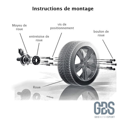 kit 2 Cales élargisseurs de voie EIBACH pour BMW F32 F33 5x120 Double boulonnerie - elargisseurs - GDS Motorsport