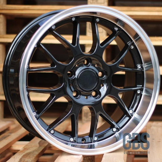 Pack 4 jantes style BBS Noir levre Poli BMW R17’’ X 7.5’’ ET35 - Jantes et pneus - GDS Motorsport
