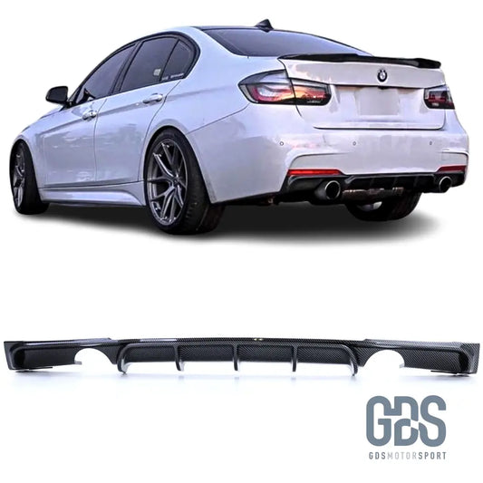 Diffuseur M performance Look Carbone pour BMW F30 / F31 Sortie gauche/droite 35 I/D 340i - Éléments de carrosserie - GDS Motorsport