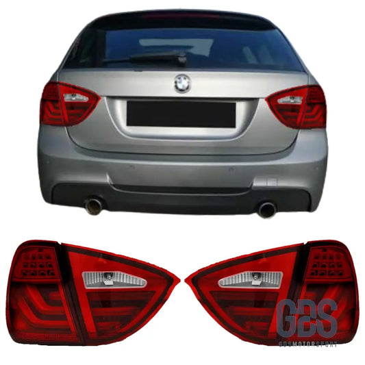 Feux arrières LED Light Bar pour BMW Série 3 E91 Touring Phase 1 Rouge Type LCI Ph 2 - Éclairage de véhicule - GDS Motorsport