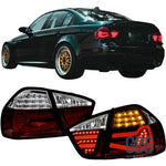 Feux arrières LED Light Bar pour BMW Série 3 E90 Rouge et Blanc Fumé noir - Éclairage de véhicule GDS Motorsport