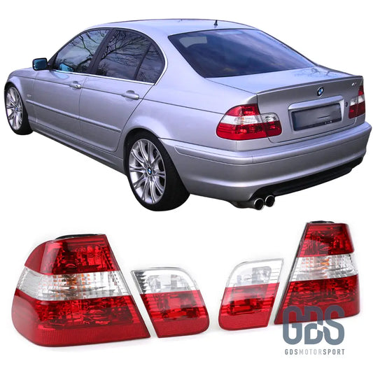 Feux arrières Look Phase 2 pour BMW E46 Berline 1 98 / 01 - PHARES FEUX - GDS Motorsport