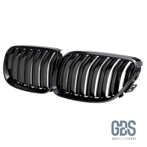 Grilles de calandre type M4 noir brillant pour BMW serie 3 E92 E93 phase 1 06 - 09 - Calandres GDS Motorsport