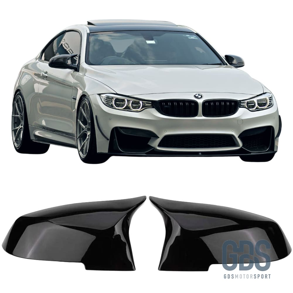 Coques de retro Noir brillant Look M4 F82 pour BMW F32 / F33 / F36 - Rétroviseurs - GDS Motorsport