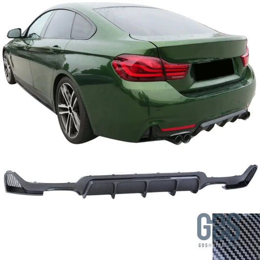 Diffuseur M performance Look Carbone pour BMW F32/ F33/ F36 4 Sorties échappement - Éléments de carrosserie - GDS Motorsport