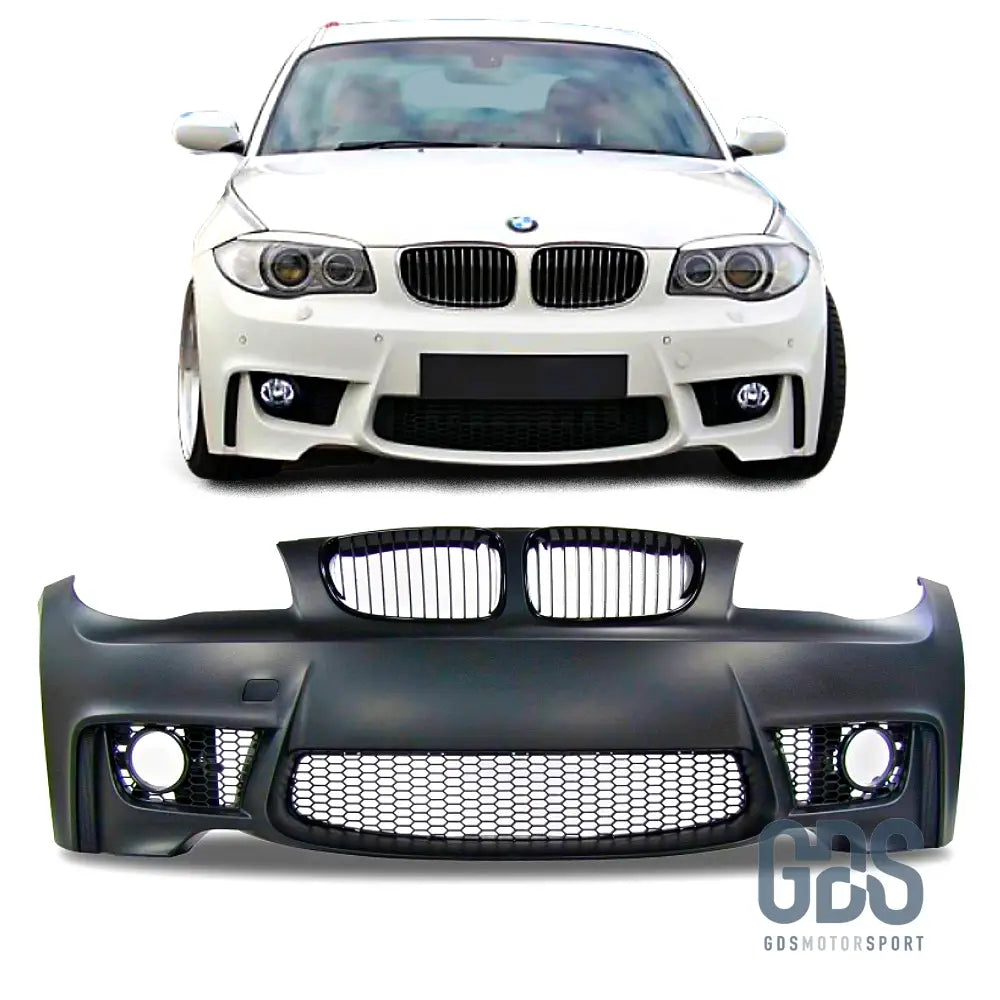 Pare Choc Avant Look série 1M pour BMW E81 / E82 / E87 / E88 - Sans PDC / choc seul - GDS Motorsport