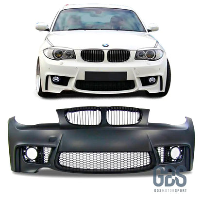 Pare Choc Avant Look série 1M pour BMW E81 / E82 / E87 / E88 - Sans PDC / choc seul - GDS Motorsport