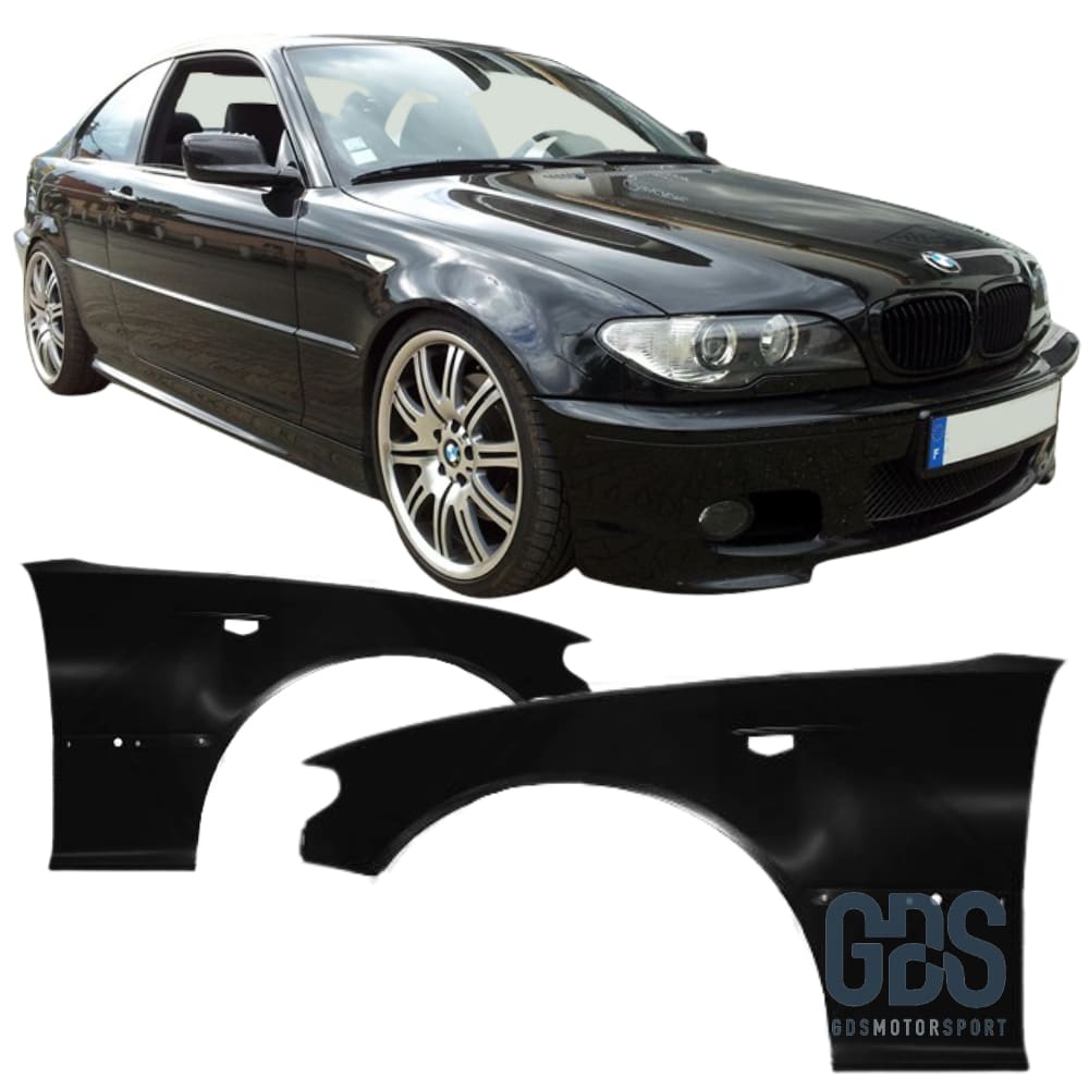 Ailes avant BMW Serie 3 E46 Coupé / Cabriolet Phase 2 de 2003 à 2007 - Pare Choc kit carrosserie - GDS Motorsport