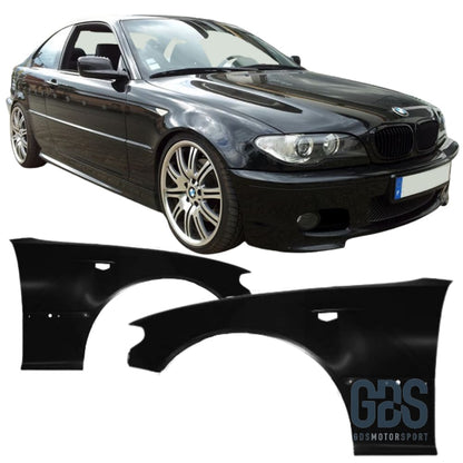 Ailes avant BMW Serie 3 E46 Coupé / Cabriolet Phase 2 de 2003 à 2007 - Pare Choc kit carrosserie - GDS Motorsport