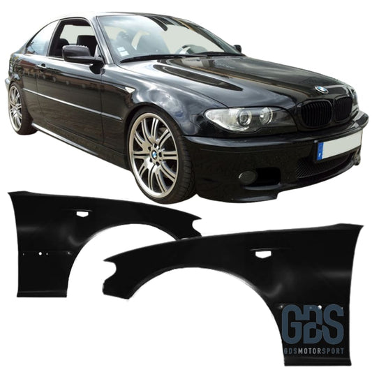 Ailes avant BMW Serie 3 E46 Coupé / Cabriolet Phase 2 de 2003 à 2007 - Pare Choc kit carrosserie - GDS Motorsport