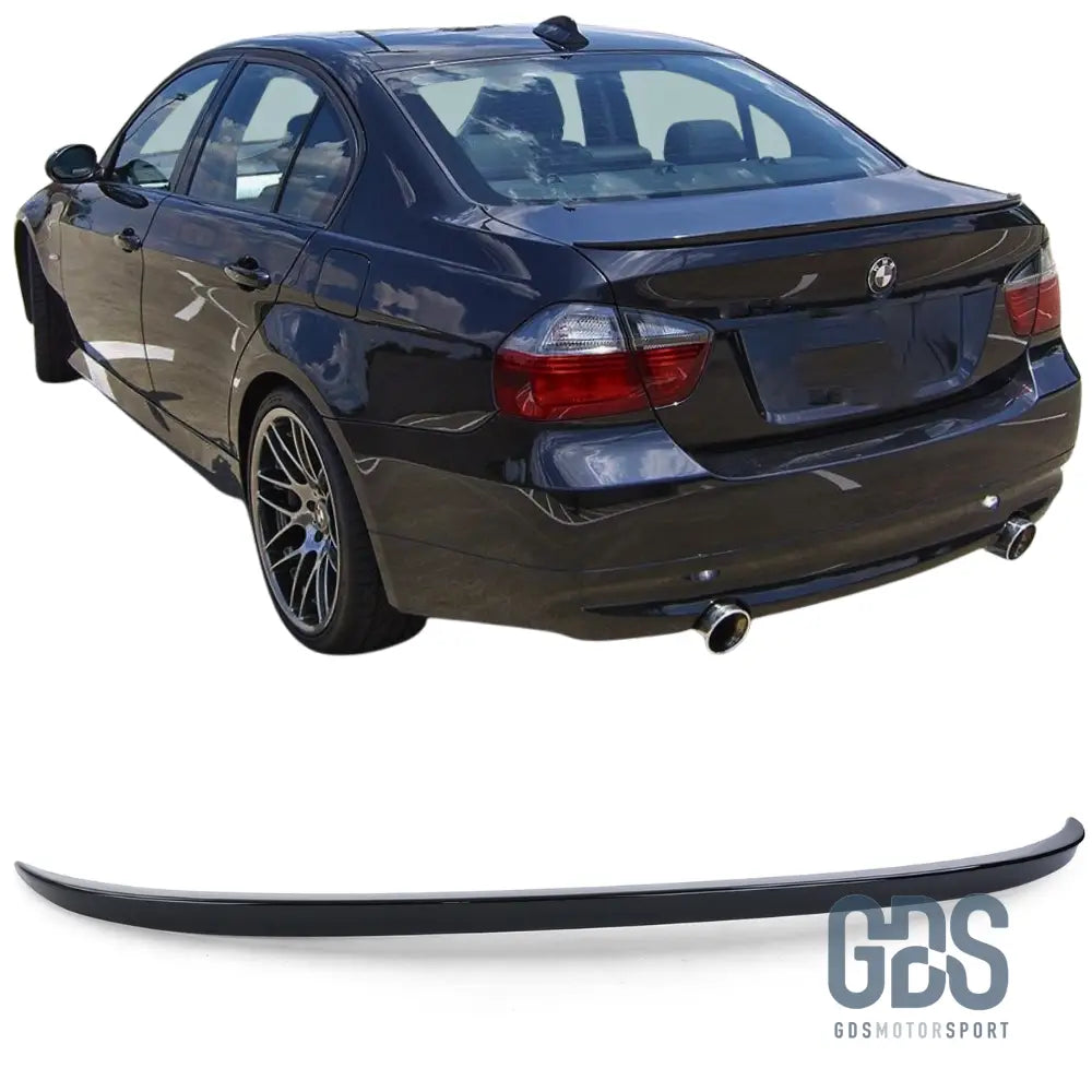 Becquet aileron de coffre malle arrière BMW E90 berline fin type M3 Noir Brillant - Éléments carrosserie - GDS Motorsport