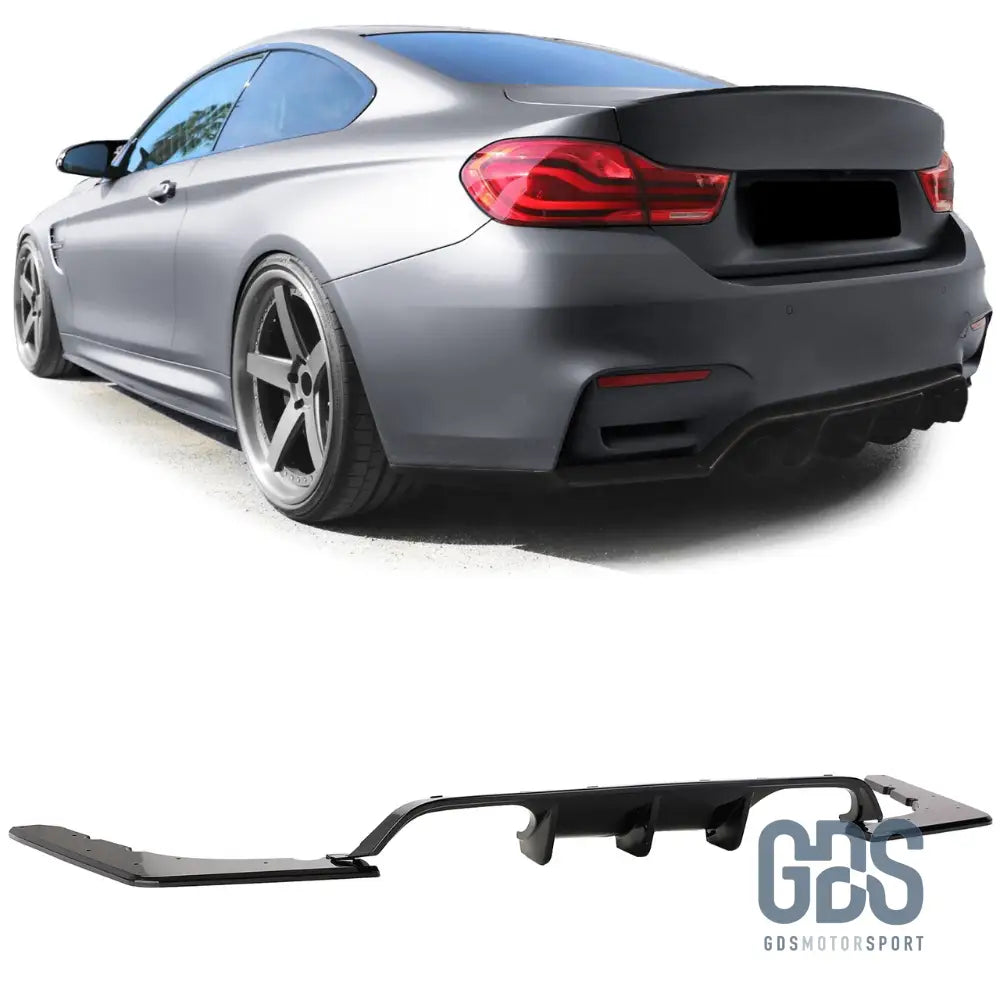 Diffuseur M performance pour Pare choc arriere BMW M4 F82/ F83 Noir Brillant - Éléments de carrosserie - GDS Motorsport