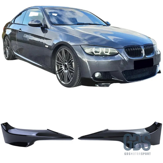 Splitter rajout de pare choc avant Noir Brillant BMW Serie 3 E92 E93 Pack M Phase 1 - Éléments carrosserie - GDS Motorsport