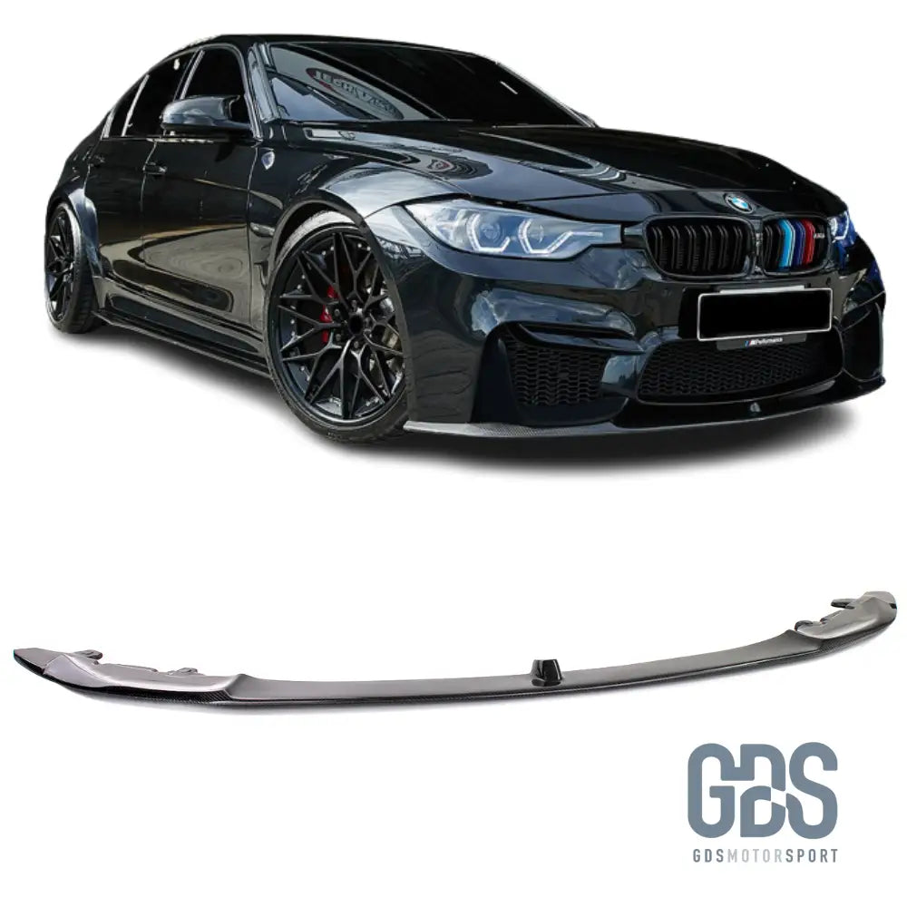 Lame M Performance Vrai Carbone pour Pare choc avant look M3 BMW F30 / F31 - Pieces carbone - GDS Motorsport