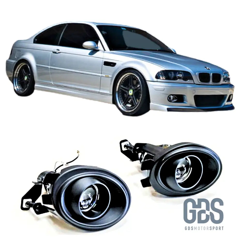 Paire phares antibrouillard à lenticulaire BMW E46 Pack M2 / M3 - PHARES FEUX - GDS Motorsport