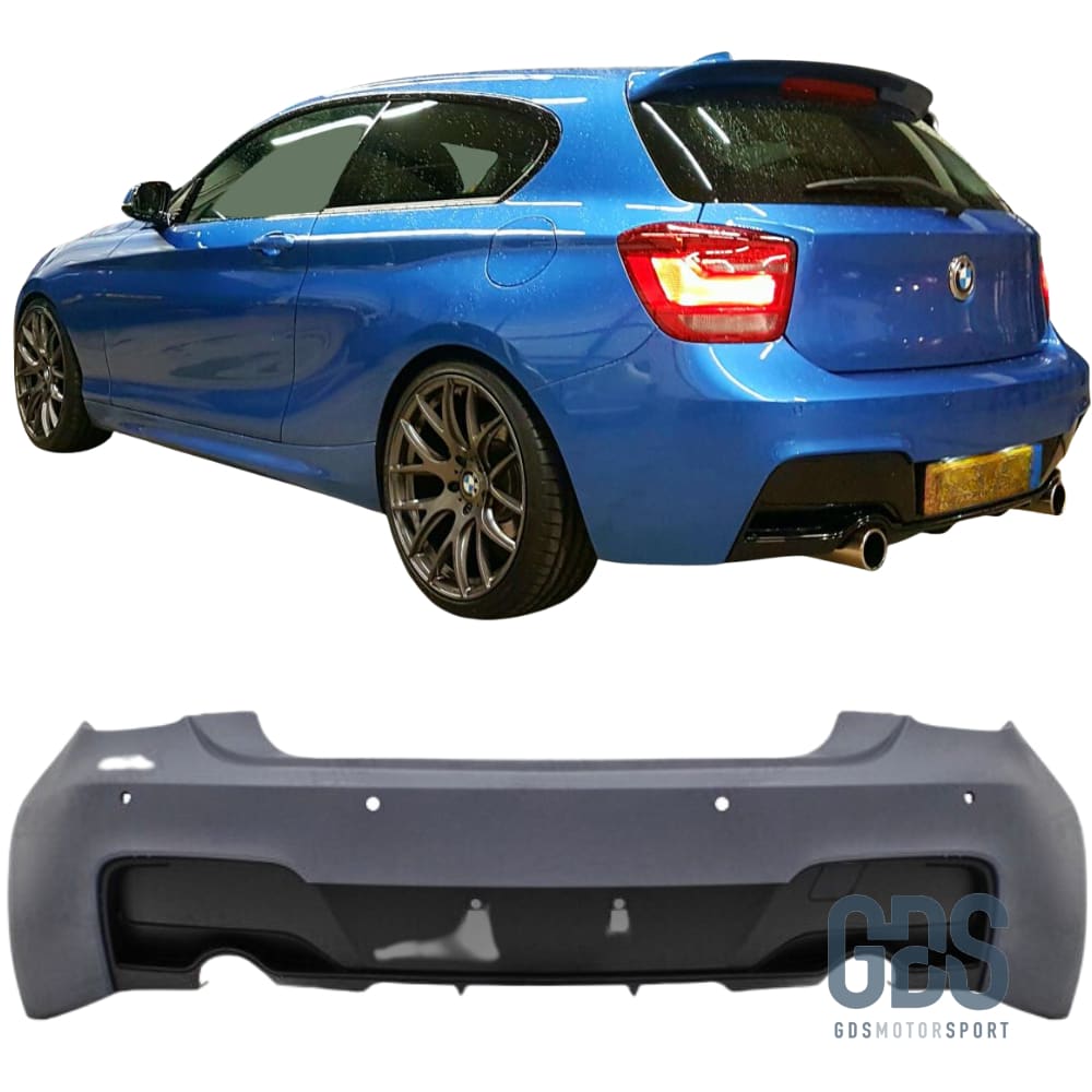 Pare choc arrière Pack M Performance pour BMW F20 F21 Ph1 look 135I Sortie gauche/ droite - Choc kit carrosserie - GDS Motorsport