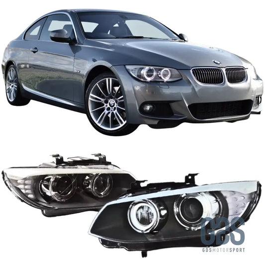 Phares Angel Eyes LED Blanc BMW E92/ E93 phase 2 de 20010 a 2013 Bi-Xenon - PHARES FEUX - GDS Motorsport