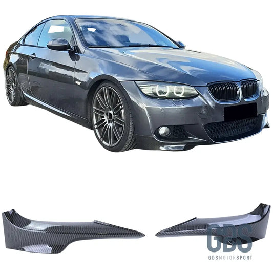 Splitter rajout de pare choc avant Look Carbone BMW Serie 3 E92 E93 Pack M Phase 1 - Éléments carrosserie - GDS Motorsport