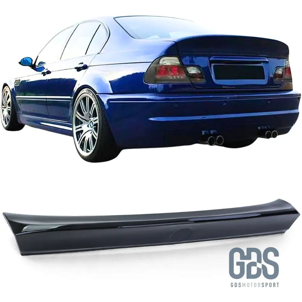 Becquet arrière Look CSL Noir brillant pour BMW E46 Berline - Pare Choc kit carrosserie - GDS Motorsport