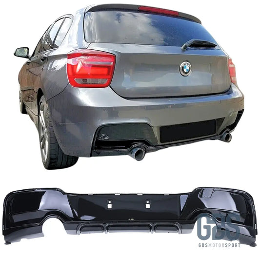 Diffuseur M performance Noir Brillant pour BMW F20/ F21 Phase 1 Sortie gauche/droite look 135I - Éléments de carrosserie - GDS Motorsport