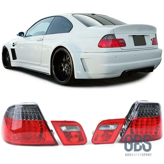 Feux arrière Full LED Rouge Fumé Noir pour BMW E46 Coupé de 1999 à 2006 - PHARES FEUX - GDS Motorsport