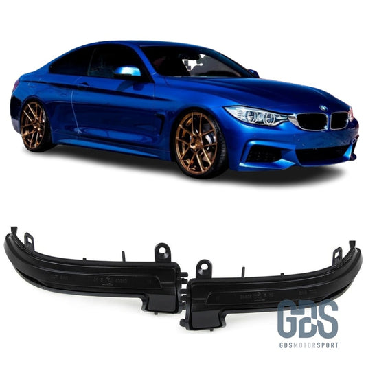 Clignotants répétiteurs LED Dynamique pour BMW Série 4 F32/ F33/ F36 Fumé noir - PHARES FEUX - GDS Motorsport