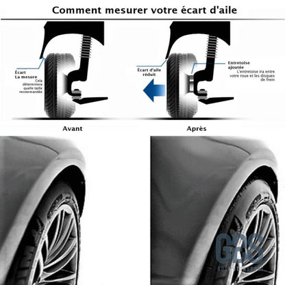 Kit 2 Cales élargisseurs de voie EIBACH pour BMW E87 E81 E82 E88 5x120 Simple boulonerie - elargisseurs - GDS Motorsport