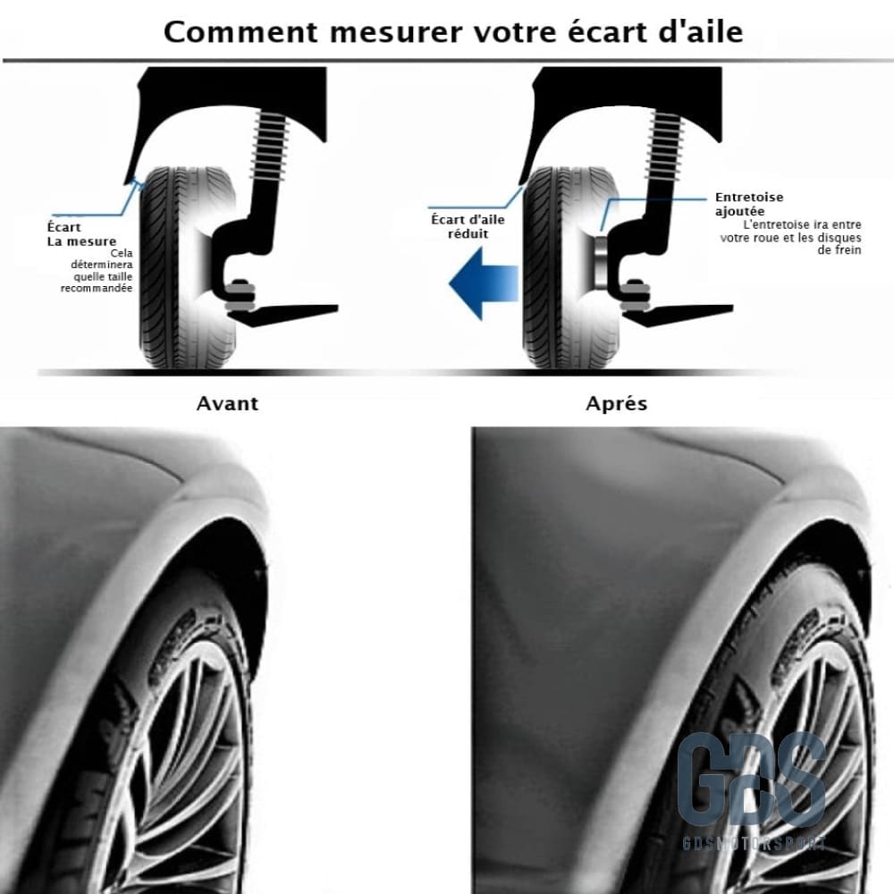 Kit 2 Cales élargisseurs de voie EIBACH pour BMW F30 F31 5x120 Simple boulonerie - elargisseurs - GDS Motorsport